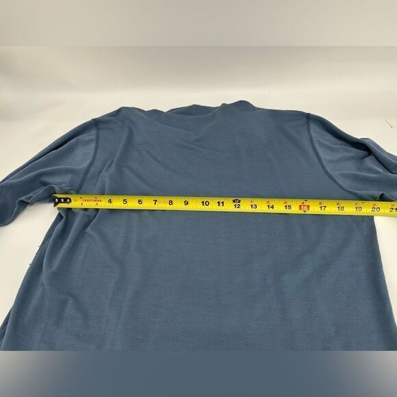 Smartwool Men’s Merino Wool Blue Quarter Zip Size M-XL Flawed - Picture 10 of 10